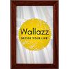 Wallazz Cornice portafoto in legno da parete Made in Italy | Cornice foto ideale per quadri camera da letto, poster da parete, portafoto e stampe. Cornice a giorno 30x45 cm, colore noce