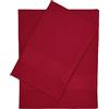 CA' D'ORO Nido d'ape Coppia Asciugamani da bagno, Asciugamani in Cotone Piquè, Set 2 Asciugamani, Viso (60 x 110 cm) + Ospite (60 x 40 cm) (BORDEAUX)
