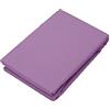 Bassetti Linea Pop Color Lenzuolo coprimaterasso per sotto 100% Cotone con Angoli Elastici CUCITI Matrimoniale Piazza Mezzo Singolo (Singolo 90x200, Glicine)