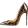 EDEFS Scarpe con Tacco Donna,Tacco a Spillo Alto,Scarpe Punta Chiusa Donna Rosso Taglia EU43