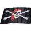 R&F srls Bandiera Pirati Bandana Rossa Tessuto Misura Standard 90 X 150 cm