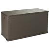 Toomax Baule Multibox da Esterni, plastica Imitazione Rattan, Art. 162, 420L capacità, Dim cm 120x56x63h, Colore Marrone