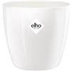 Elho Brussels Diamond Round 14 - Vaso per Interno - Ø 13.6 x H 12.5 cm - Bianco/White