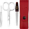 marQus Forbicine e Pinzette - Set Manicure Professionale con Custodia in Similpelle. Include strumenti per Mani e Piedi, ideale per unghie curate. Perfetto come kit da viaggio, pratico ed elegante
