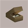 LUCGEL 5 Pz Scatola Porta 2 Bottiglie 750 ml Olio Vino Cantinetta stesa in Cartoncino Marrone Effetto Pelle 340x180H90mm