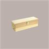 LUCGEL 1 Pz Scatola in Legno di Pino 750 ml Cassetta Stesa porta 1 Bottiglia di Champagne o Prosecco 380x130H120mm