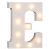 Out of the blue Lettera E in legno illuminabile blue, con 8 LED