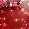 Dalugo Micro luci di fata, 50 LED a batteria per decorazioni di San Valentino con luci a stringa (rosso)