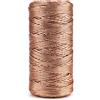 G2PLUS 100m Filo Oro Rosa Spago,Spago Natalizio 1.5mm,Corda per Gioielli | Filo Sottile Non Elastica per Confezioni Regalo o Ornamenti Alberi di Natale