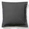 Vision - Federa per cuscino - 65 x 65 cm - Colore: Grigio Scuro - 100% cotone - Finitura con Volant Piatto