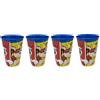 Theonoi - 4 bicchieri per bambini, 260 ml, motivo a scelta: Cars - Paw Patrol - Avengers - in plastica senza BPA - regalo per ragazzi Design Paw Patrol.