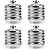 DiCUNO E40 a E27 Socket Converter Adattatore socket da 4-pack Adattatore di base per lampada di alta qualità per lampadine a LED, a incandescenza e lampadine CFL