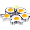 frittate per frittate Anello per uova in acciaio inox FireKylin frittate accessori da cucina 4 pezzi utensili da cucina 