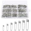 Redamancy Spille da Balia Argento - 460 Pezzi in 7 Misure, Resistenti per Cucito Artigianale, Creazione di Gioielli, Forniture per Ufficio e Casa
