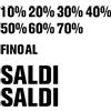 Gesar art in progress Gesar Vetrofania Saldi in Vinile - Vetrine Negozi - Adatte per tutti i saldi - Saldi Invernali - Saldi Estivi - Vetrofanie Saldi Stickers - Adesivi per Vetrina - Saldi (Nero)