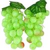 WADY - 2 pezzi in plastica decorativa per uva da vino, frutta, frutta, verdura, 36 pezzi, 17 cm, colore: verde