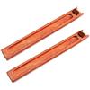 Bymivofun 2 Pezzi Porta Incenso in Legno di Bambù, Bruciatore per Meditazione Yoga, Indoor Outdoor (Legno di Fiori di Pero)