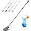 YFWOOD - Cucchiaio da cocktail in acciaio inox, agitatore da bar, miscelatore per baristi o per uso domestico - 30 cm