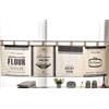 Fuya Tenda da cucina, a pannello, in stile minimalista e moderno, bianche e nere, a mezza lunghezza B