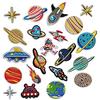 Woohome Toppe Termoadesive, Woohome 21 Pz Pianeti Patch Sistema Solare Astronauta Patch Ferro Sulle Toppe Adesivi Appliques per Abbigliamento, Zaino, Tappi, Riparazione Del Bastone Del Foro