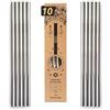 Nature Nerds - cannucce riutilizzabili in acciaio inox (10 pezzi) dritte