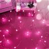 Dalugo luci natalizie a batteria, 50 LED 5M/16FT IP65 impermeabili decorazioni natalizie per la festa della mamma (rosa)