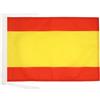 AZ FLAG Bandiera Spagna Senza Stemma 45x30 cm - Bandierina Spagnola 30 x 45 cm Cordicelle