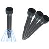 Maximex Set di 3 Maximex 7199003500 radice versatore, in plastica polipropilene, 5,5 x 30 x 5,5 cm, Nero