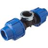 Cornat T610725 - Sistema di irrigazione a T, Tubo in PE, Ø 20 mm, Filettatura Interna, in Polipropilene per Acqua Fredda