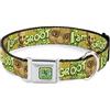 Buckle-Down Collare per cani Fibbia per cintura di sicurezza Baby Groot Pose Face I Am Groot Browns Greens Yellows 9 a 15 pollici largo 1,0 pollici, multi colore (DC-SB-MCJP-WMC185-1.0-S)