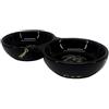 Nobby 82348 Golden Cat, Ciotola Doppia in Ceramica, 582 g