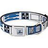 Buckle-Down Fibbia per collare per cani Star Wars R2D2, parti di delimitazione bianco, nero, blu, grigio, rosso, da 15 a 26 pollici, larghezza 1 cm
