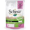 Schesir BIO, Alimento Umido Completo per Gatti, Patè di Maiale, Senza Cereali, in Busta, Gluten Free, 16 x 85 g