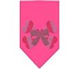 Mirage Pet Products Mirage Candy Cane Crossbones - Bandana, grande, rosa brillante