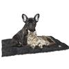 Croci Tappetino Auto-Riscaldante per Cani e Gatti, Tappeto termico isolante senza elettricità, Nero, 90x64 cm