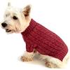 Pet Tribe PT72221 Maglione Cane con Alto, Rosso
