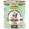 GranataPet Liebling's Mahlzeit Vitello & Agnello, 6 x 800g, con zucchine | Alimento completo, Senza cereali, Senza zuccheri aggiunti, Cozza dalle labbra verdi, Made in Germany