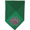Mirage Pet Products Argyle Paw Pink Serigrafia Bandana per animali domestici, grande, verde smeraldo