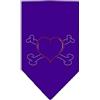Mirage Pet Products Mirage - Bandana a forma di cuore, con strass, grande, viola