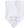Mirage Pet Products Mirage - Bandana a forma di cuore, con strass, grande, colore: Bianco
