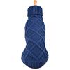 Doogy - Maglione fantasia intrecciata per cane, colore: blu