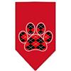 Mirage Pet Products Argyle Paw Serigrafia Bandana per Animali Domestici: