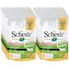 Schesir BIO, Alimento Umido Completo per Gatti, Patè di Pollo, Senza Cereali, in Busta, Gluten Free, 16 x 85 g