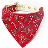 Mirage Pet Products Mirage Candy Cane Bandana Collare, 56 cm, Rosso