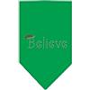 Mirage Pet Products Mirage Believe - Bandana con strass, grande, colore: Verde smeraldo