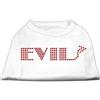 Mirage Pet Products Mirage Evil - Camicia per cani con strass, taglia S, colore: Bianco