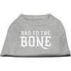 Mirage Pet Products Mirage Bad To The Bone - Camicia per cani, taglia M, grigio