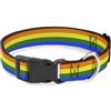 Buckle-Down Buckle Down pc-w30693-wm Bandiera Gay Pride Arcobaleno plastica Clip Collare Largo, medium/16 - 58,4 cm