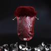 Trilly Tutti Brilli Brenda Cappotto Similpelle Effetto Pitone con Collo in Ecopelliccia Rosso M - 1 Prodotto