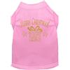 Mirage Pet Products - Camicia per cani regalo di Natale dorato, XXXL, rosa chiaro